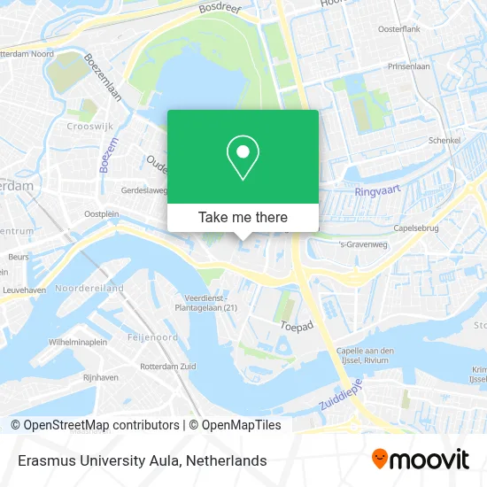 Erasmus University Aula map