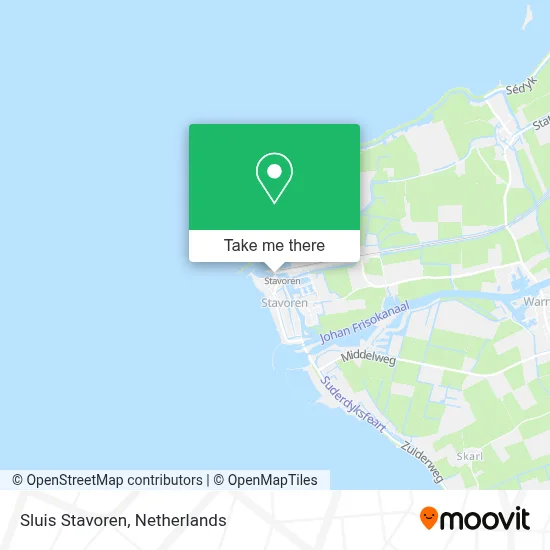 Sluis Stavoren map