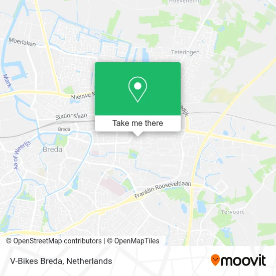 V-Bikes Breda map