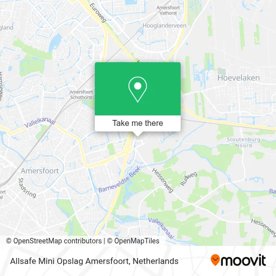 Allsafe Mini Opslag Amersfoort map