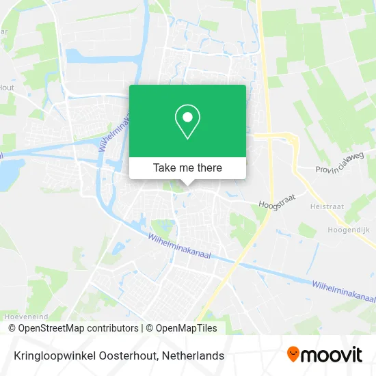 Kringloopwinkel Oosterhout map