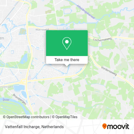 Vattenfall Incharge map