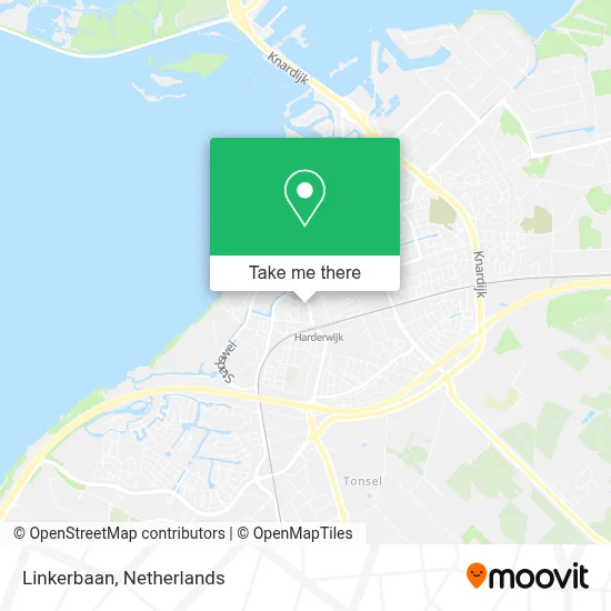 Linkerbaan map