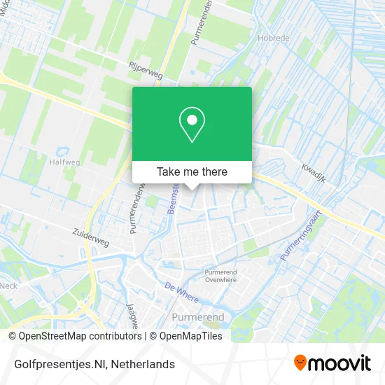 Golfpresentjes.Nl map