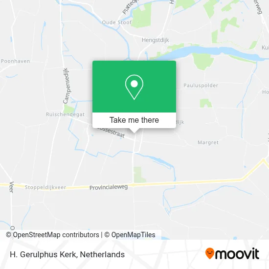 H. Gerulphus Kerk map