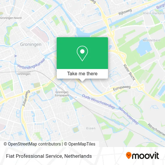 Fiat Professional Service map