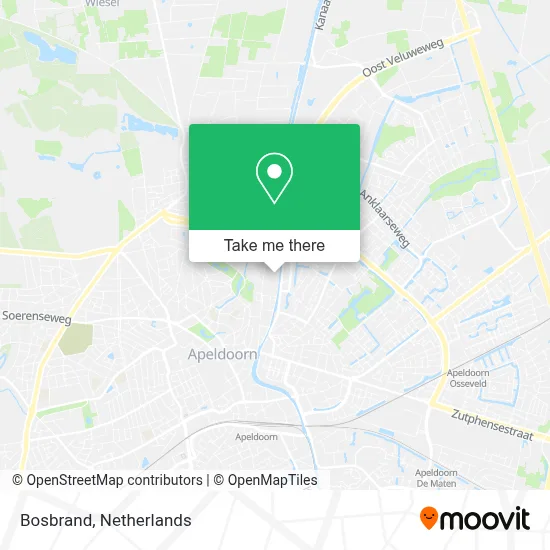 Bosbrand map