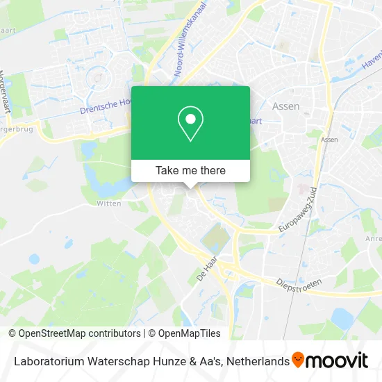 Laboratorium Waterschap Hunze & Aa's map