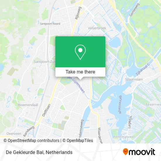 De Gekleurde Bal Karte