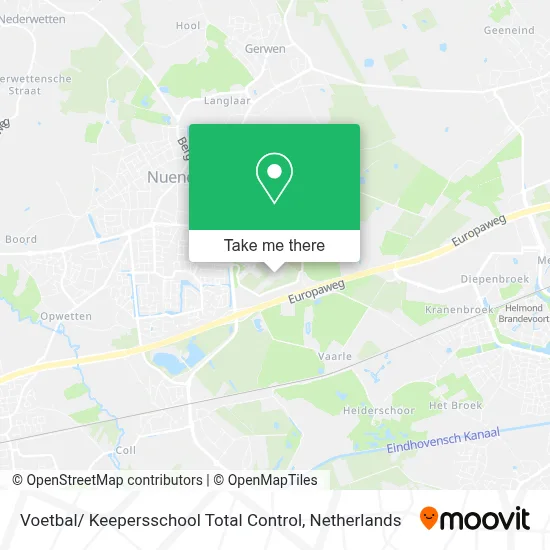 Voetbal/ Keepersschool Total Control map
