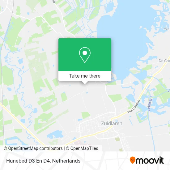Hunebed D3 En D4 map