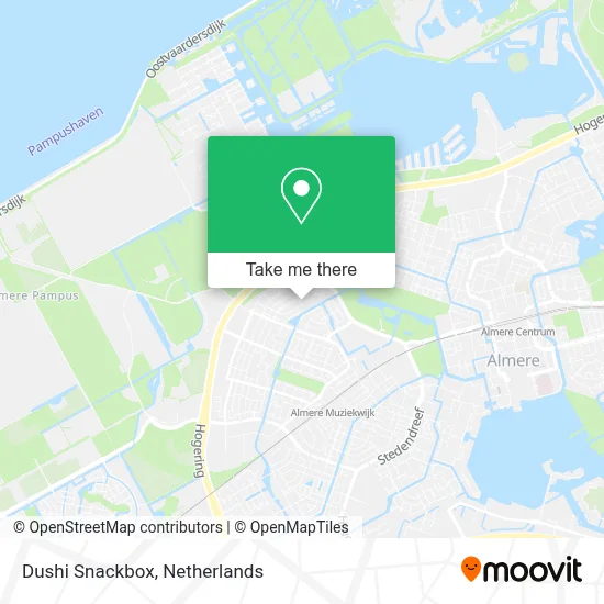 Dushi Snackbox map