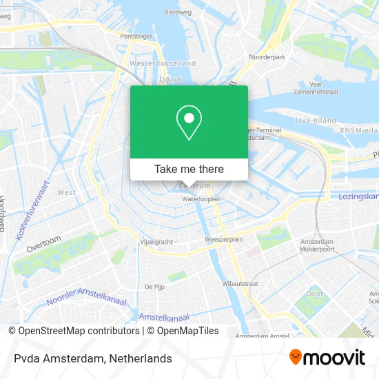 Pvda Amsterdam map
