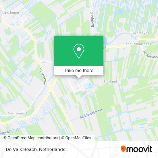 De Valk Beach map