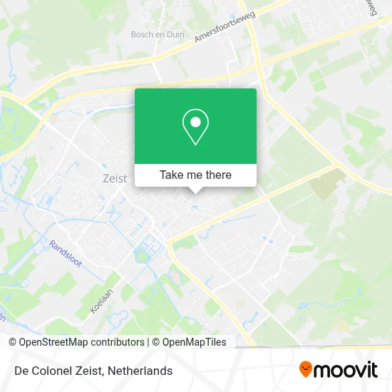 De Colonel Zeist map