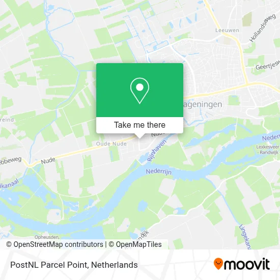 Postnl Pakketpunt map