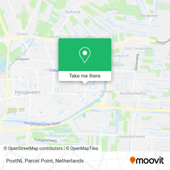 Postnl Pakketpunt map