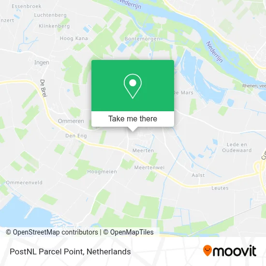 Postnl Pakketpunt map