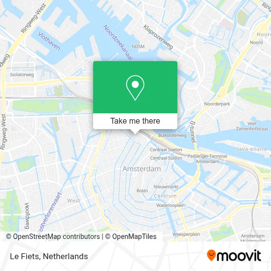 Le Fiets map