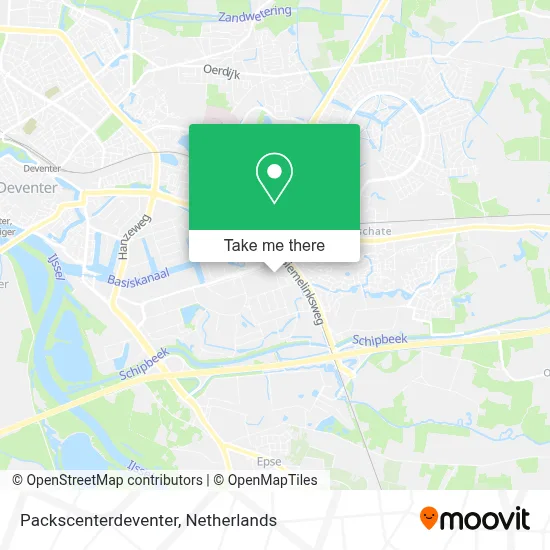 Packscenterdeventer map