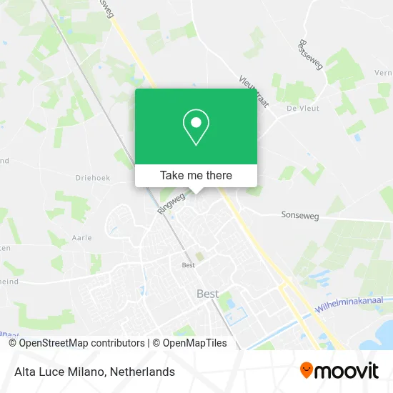 Alta Luce Milano map