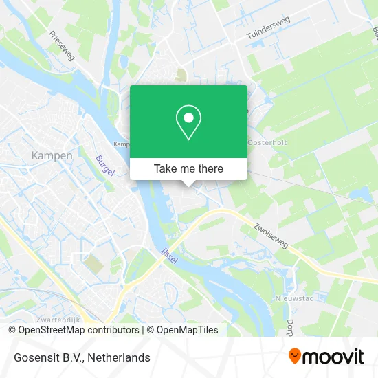 Gosensit B.V. map