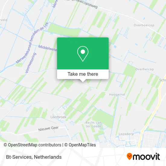 Bt-Services map