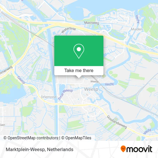 Marktplein-Weesp map