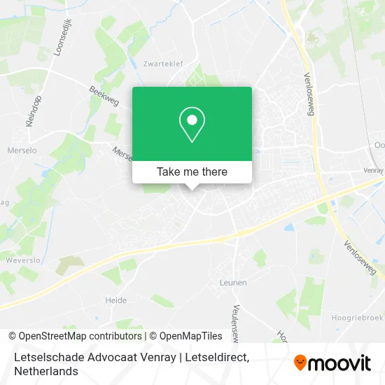 Letselschade Advocaat Venray | Letseldirect map