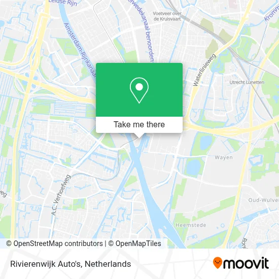 Rivierenwijk Auto's Karte