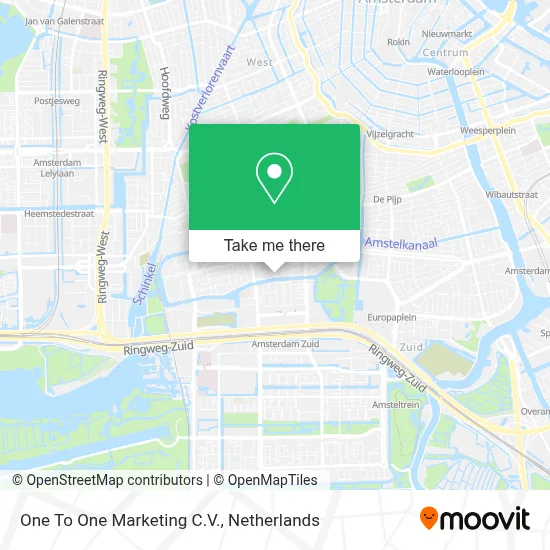 One To One Marketing C.V. map
