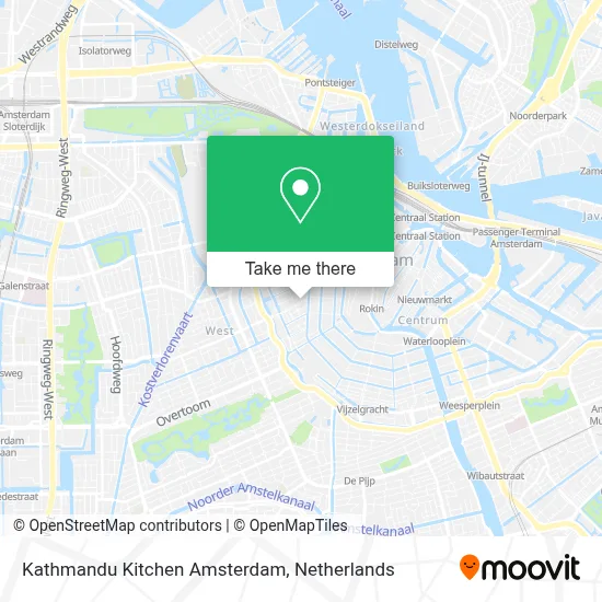 Kathmandu Kitchen Amsterdam map