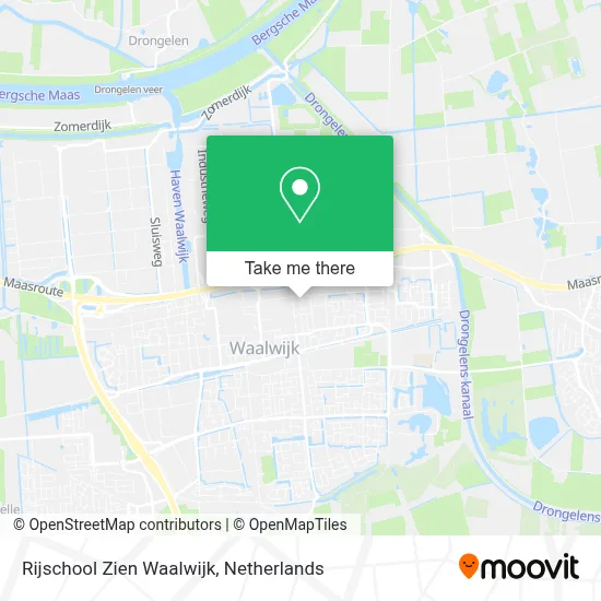 Rijschool Zien Waalwijk map