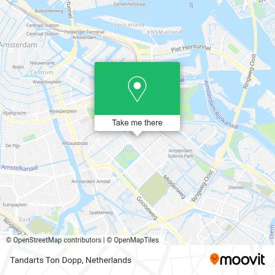 Tandarts Ton Dopp map