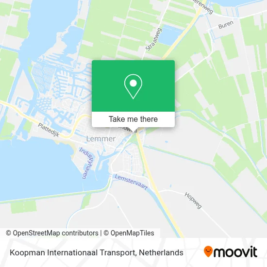 Koopman Internationaal Transport map