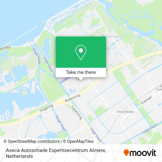 Aseca Autoschade Expertisecentrum Almere map