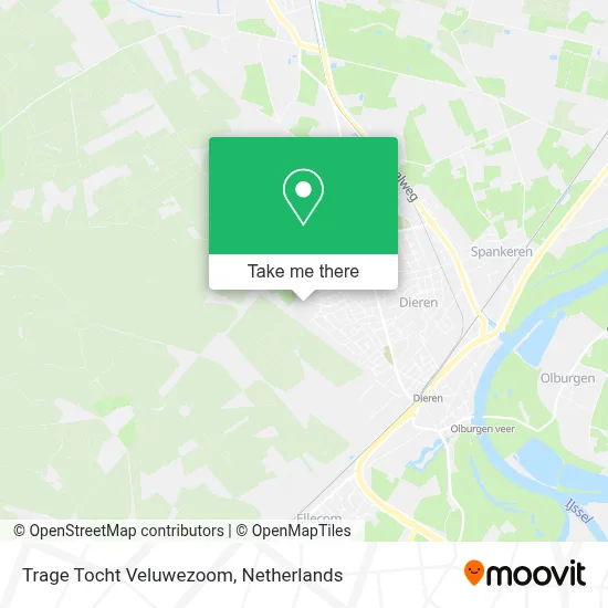 Trage Tocht Veluwezoom map