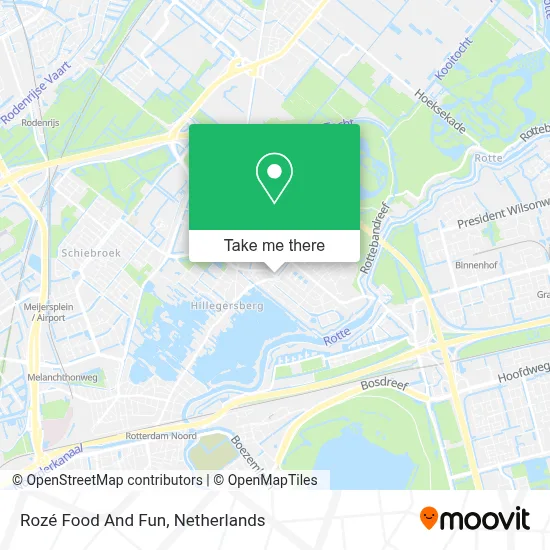 Rozé Food And Fun map