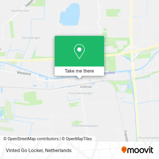 Vinted Go Locker map