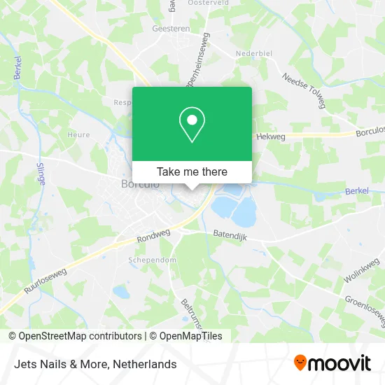 Jets Nails & More map