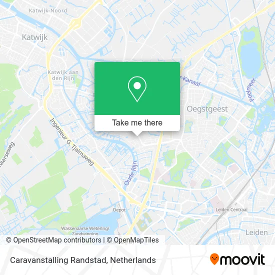 Caravanstalling Randstad map