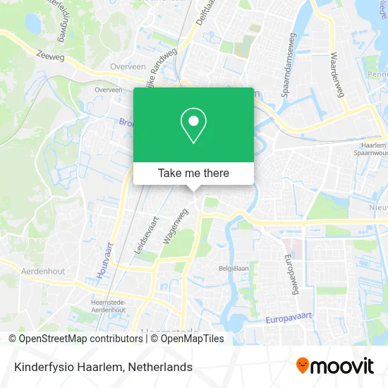 Kinderfysio Haarlem map