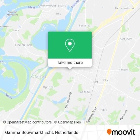 Gamma Bouwmarkt Echt map