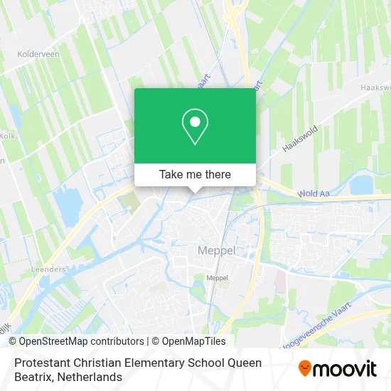 Protestant Christian Elementary School Queen Beatrix map