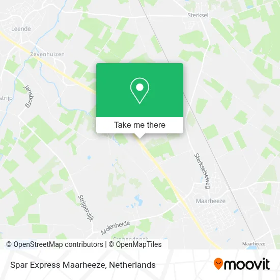Spar Express Maarheeze map