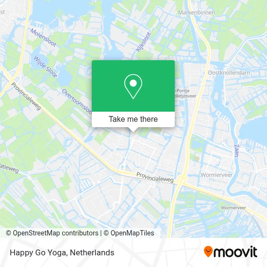 Happy Go Yoga map