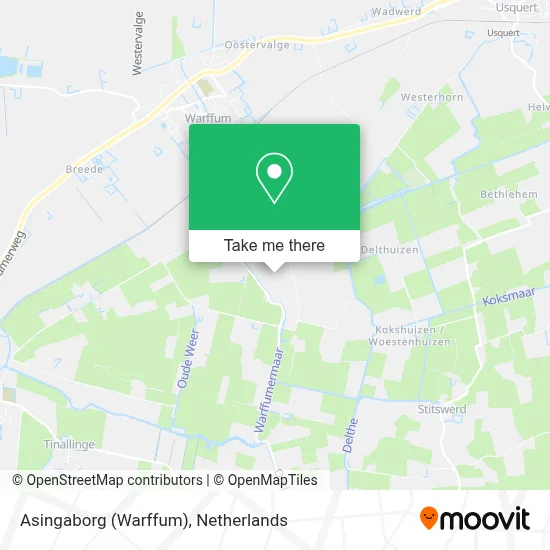 Asingaborg (Warffum) Karte