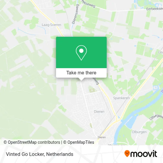 Vinted Go Locker map