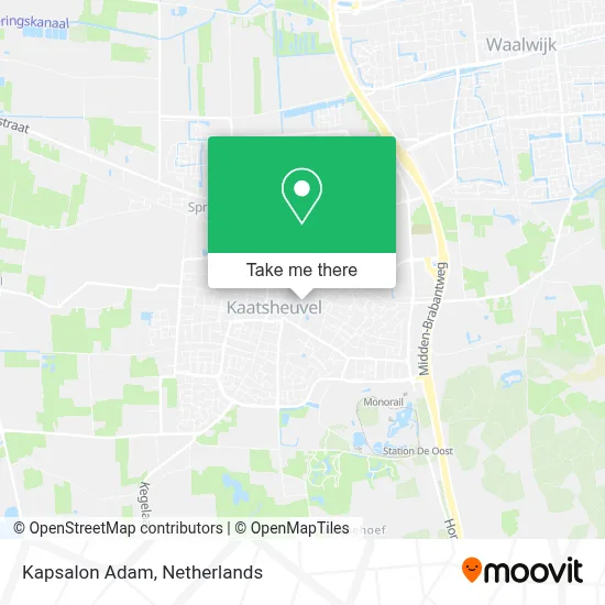 Kapsalon Adam map
