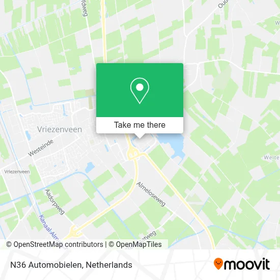 N36 Automobielen map
